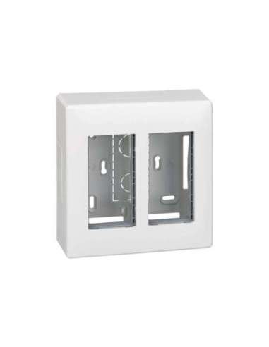 Caja de pared de superficie para 1 elemento doble blanco Simon 500 Cima - A000989963 CON_CON 51000002-030