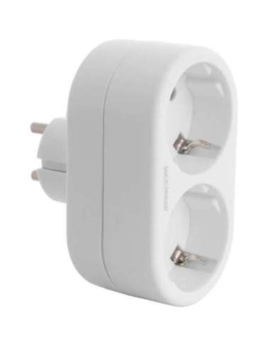 Adaptador doble 2P+T