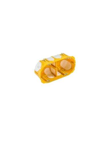 CAJA MECANISMOS UNIVERSAL 2 CORONAS - 68 MM EMPOTRAR PARED HUECA CON TORNILLOS - A001310244 IDE D70/2K (EMBALAJE DE 80 UNIDADES)