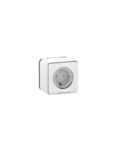 Mureva Styl base Schuko Estanco completo. Instalación en superficie IP55 Blanco - A001492271 SCHNEIDER ELECTRIC MUR39206