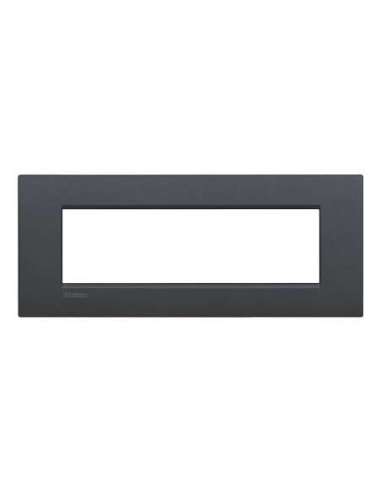 Placa embellecedora Livinglight AIR de color Antracita - 7 módulos - A001522691 LEGRAND LNC4807AR