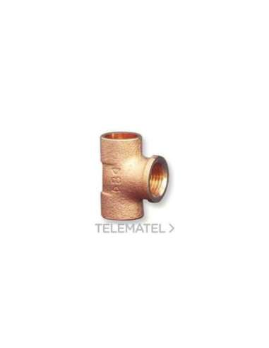 TE H-H-H 4130G DIÁMETRO 15X1/2 BRONCE - A001719622 IBP ATCOSA 4130G015004015 (EMBALAJE DE 10 UNIDADES)