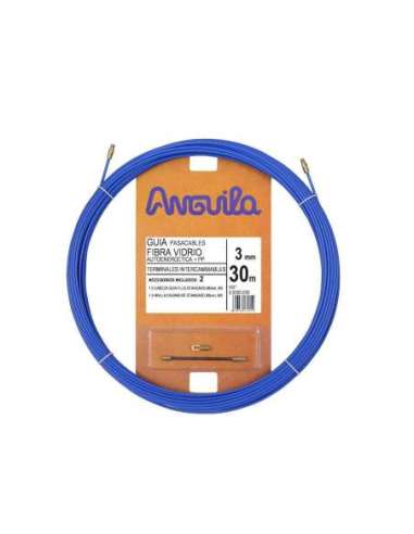 PASACABLES FIBRA AUTOENERGÉTICA 3MM 30M AZUL - A002770744 ESTIARE 30300030 (EMBALAJE DE 5 UNIDADES)