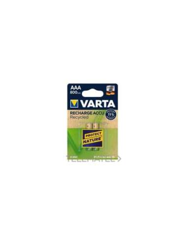 ACUMULADOR DE CONSUMO BLX2 AAA 800MAH VARTA RECYCLED RECARGABLE - A002950814 VARTA 56813101402