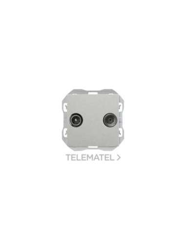 Toma de señal R-TV+Sat intermedia aluminio Simon 270 - A004660089 SIMON 20000487-093