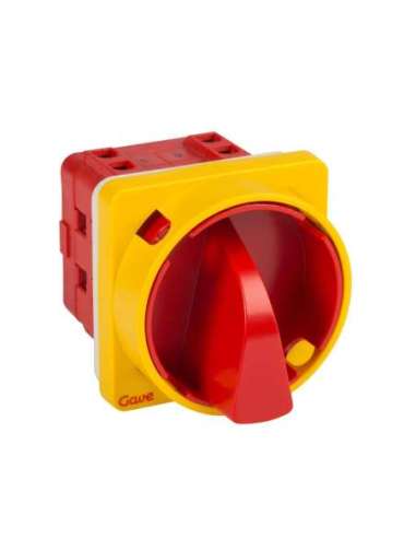 INTERRUPTOR 4P.25A. CAL.1 BLOQUEO CANDADO ROJO/AMARILLO AB5532100 - A000152488 GAVE 009AB5532100