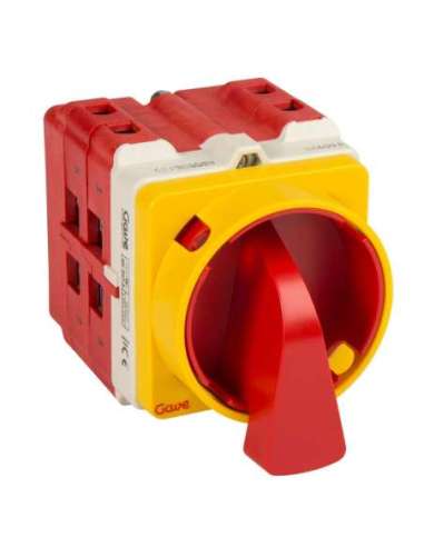 INTERRUPTOR 4P.63A.CAL.1 BLOQUEO CANDADO ROJO/AMARILLO AB5536100 - A000152495 GAVE 009AB5536100