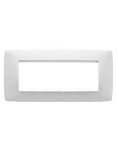 PLACA ONE - TECNOPOLÍMERO - 6 MÓDULOS - BLANCO - CHORUSMART - A000169063 GEWISS GW16106TB (EMBALAJE DE 12 UNIDADES)