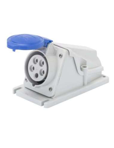 BASE FIJA DE PARED A 90° - IP44 - 2P+T 16A 200-250V 50/60HZ - AZUL - 6H - CONEXIONADO D - A000173365 GEWISS GW62477