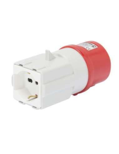 ADAPTADOR INDUSTRIAL/RESIDENCIAL IP44 - CLAVIJA 3P+N+T 16A 400V ac 50/60HZ - 1 BASE 2P+ - A000173541 GEWISS GW64217