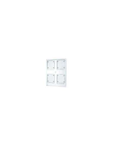 QMC16/63/63X - PANEL TROQUELADO - 4 TOMAS EMPOTRAR 16/32A - BLANCO - A000174277 GEWISS GW68748W