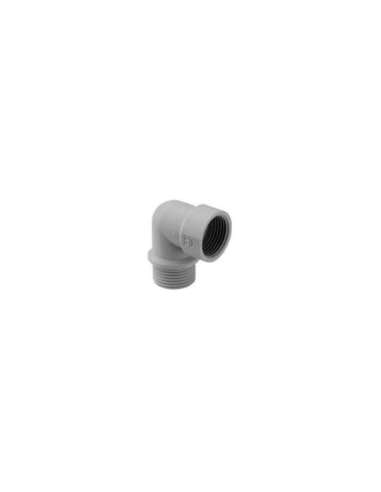 CODO 90 GRADOS M20 PA GRIS RAL 7035 - A000192612 INTERFLEX 582075 (EMBALAJE DE 50 UNIDADES)