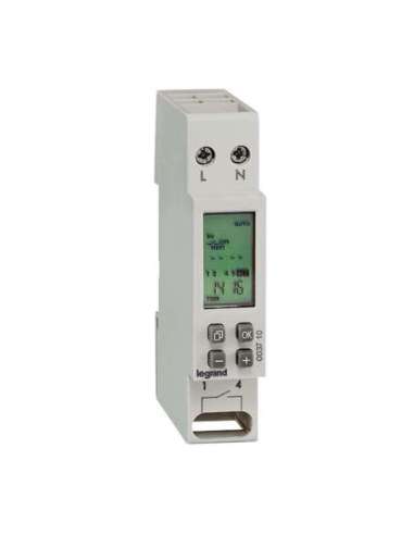 Interruptor horario programable digital - semanal- 1 salida 250 V~ - A000541266 LEGRAND 003710