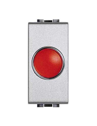 Señalizador luminoso Livinglight - difusor rojo - Tech - 1 módulo - A000616603 BTICINO NT4371R (EMBALAJE DE 10 UNIDADES)