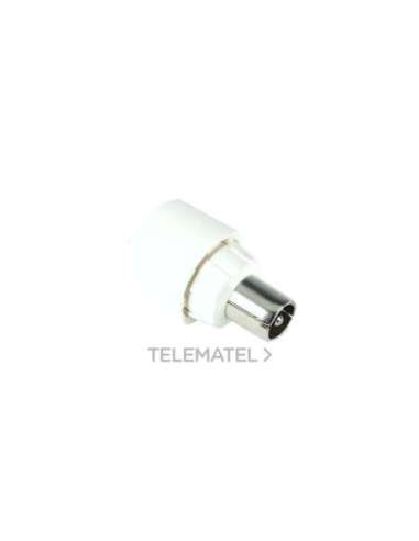 Conector coaxial recto M blanco diámetro 9