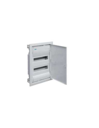 Caja empotrar con 24 módulos 2 filas golf VU puerta opaca blanca - A000765020 HAGER VU24EP