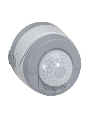 Detector PIR 360° - alcance 8/12m - instalación techo/pared superficie gris - A000823640 LEGRAND 069740