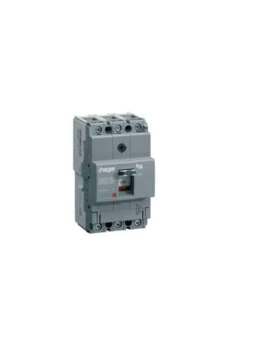 Interruptor automático X160 3P3D 25kA 160A TM regulable fijo - A000830782 HAGER HHA160H