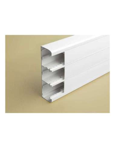 Canal DLP de clipaje directo 50x180 - 3 tapa 45mm - L. 2m - Blanco - A000855003 LEGRAND 075606 (EMBALAJE DE 8 METROS)