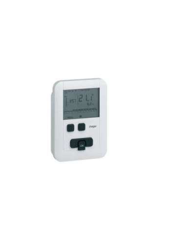 Termostato ambiente programable ECO pila - A000919491 HAGER EK570