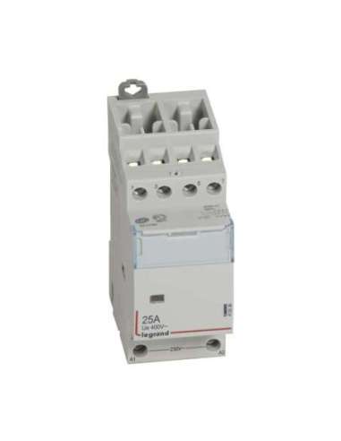 Contactor con bobina 230 V~ - 4P - 400 V~ - 25A - 4 NC - 2 módulos - A000987079 LEGRAND 412536