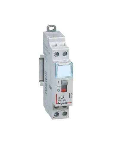 Contactor con bobina 230 V~ - 2P - 250 V~ - 25A - 2 NA - 1 módulo - A000987081 LEGRAND 412544 (EMBALAJE DE 4 UNIDADES)