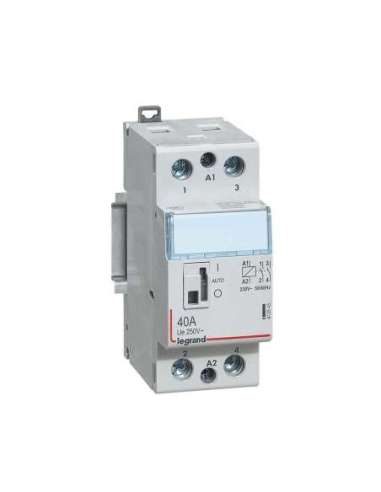 Contactor con bobina 230 V~ - 2P - 250 V~ - 40A - 2 NA - 2 módulos - A000987082 LEGRAND 412545