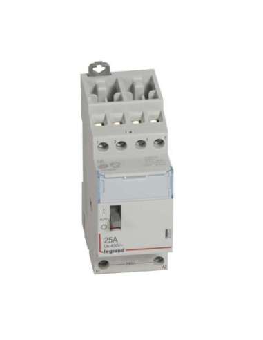 Contactor con bobina 230 V~ - 4P - 250 V~ - 25A - 4 NA - 2 módulos - A000987083 LEGRAND 412551