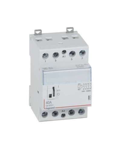 Contactor con bobina 230 V~ - 4P - 250 V~ - 40A - 4 NA - 3 módulos - A000987084 LEGRAND 412553