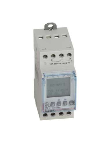 Interruptor horario programable digital - multifunción semanal -2 salidas 16A - 250 V~ - A000987096 LEGRAND 412641