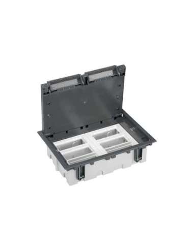 Caja de suelo regulable para 12 elementos en instalación de suelo de pavimento gris Sim - A000990075 CON_CON 52050006-035