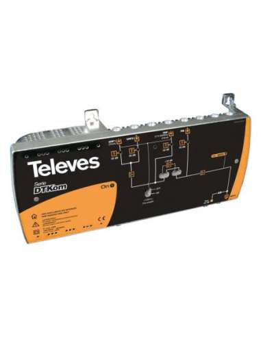 Amplificador Dtkom 5/1 FM-VHF-BIV-BV-UHF 12V - A001068791 TELEVES 4509