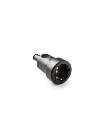 Toma de corriente en negro con goma TT lateral 16A/250V IP44 - A001083151 FAMATEL 241