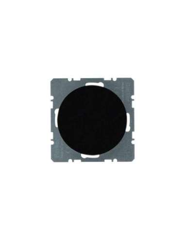 Tapa ciega R1/R3 con tapa central negro brillo HAGER 10092045 (EMBALAJE DE 20 UNIDADES)