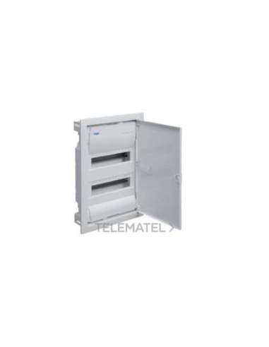 Caja empotrar pared hueca golf VH 2 filas con 24 módulos puerta blanca - A001445935 HAGER VH24EP