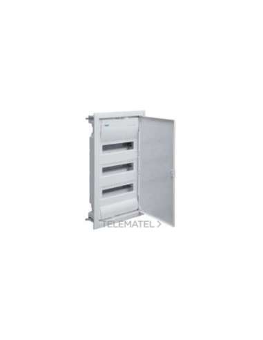 Caja empotrar pared hueca golf VH 3 filas con 36 módulos puerta blanca - A001445937 HAGER VH36EP