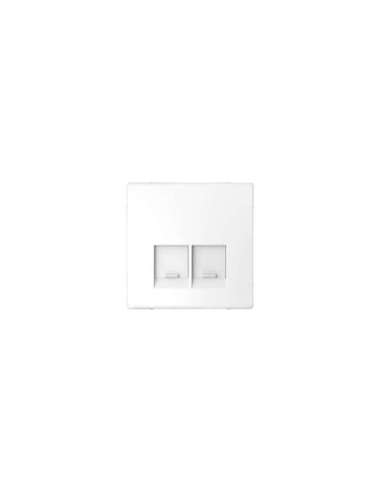 Tapa D-Life para toma de datos RJ45 doble Blanco Artico - A001506091 SCHNEIDER ELECTRIC MTN4572-6035