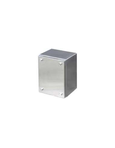 CAJA BORNAS IP66 INOXIDABLE 316L 150x150x90 LATERALES LISOS TAPA ATORNILLADA - A001511465 IDE ELA151590/INX-316