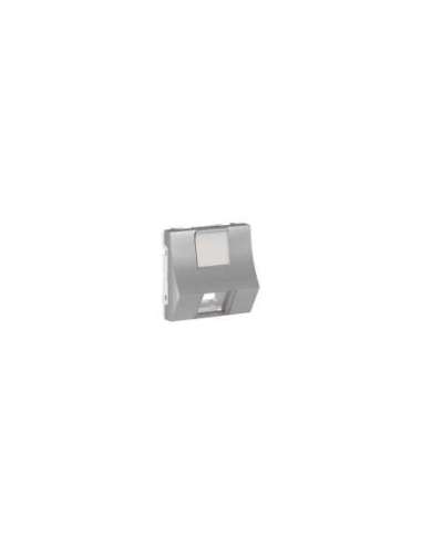 New Unica Caratula RJ45 2 mod Keyst inclinada Alum - A001609723 SCHNEIDER ELECTRIC NU946430