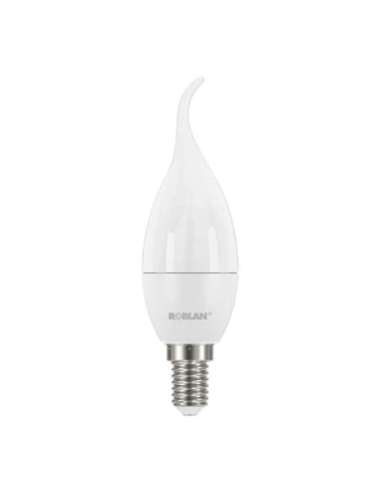 LÁMPARA LED VELA LLAMA 5W BLANCO 6500K E14 - A001700200 ROBLAN C37FLAMEBE14