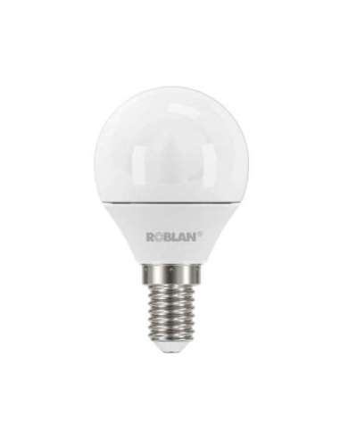 LÁMPARA LED ESFÉRICA 5W BLANCO 6500K E14 470LM 220-240V - A001700815 ROBLAN LEDA1505E14B (EMBALAJE DE 10 UNIDADES)