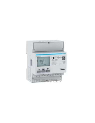 Contador de energía 3F vía CT 1-5A 4M modbus MID - A001703502 HAGER ECR300C