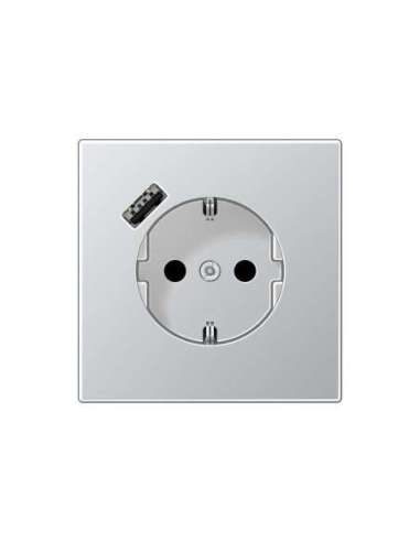 Enchufe SCHUKO® c/ USB-A LS alum. - A004511569 JUNG AL1520-18A-L