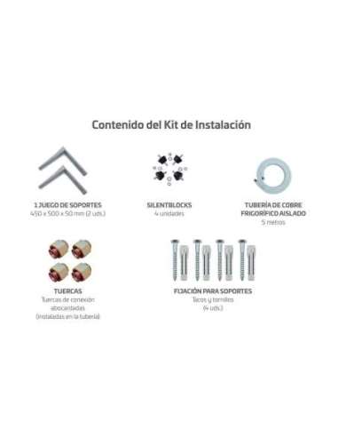 KIT INSTALACIÓN AIRE ACONDICIONADO 5 METROS 1/4-1/2 - A005271641 CABEL 424551