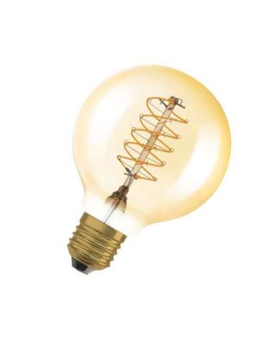 Lámpara LED Vintage 1906 LED dim CL Globe80 FIL GOLD 48 dim 7W/822 E27 LED_LED 4099854090820 (EMBALAJE DE 4 UNIDADES)