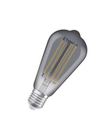 Lámpara LED Vintage 1906 LED dim CL Edison FIL SMOKE 42 dim 11W/818 E27 LED_LED 4099854091001 (EMBALAJE DE 4 UNIDADES)