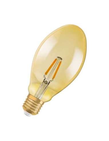 Lámpara LED Vintage 1906 LED CL OVAL FIL GOLD 40 non-dim 5W/825 E27 LED_LED 4099854091117 (EMBALAJE DE 4 UNIDADES)