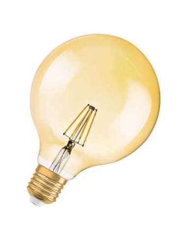 Lámpara LED Vintage 1906 LED CL GLOBE125 FIL GOLD 35 non-dim 4W/824 E27 LED_LED 4099854091179 (EMBALAJE DE 4 UNIDADES)