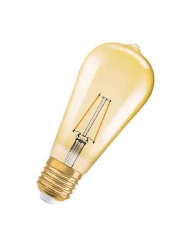 Lámpara LED Vintage 1906 LED CL Edison FIL GOLD 22 non-dim 2