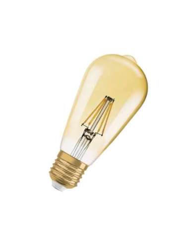 Lámpara LED Vintage 1906 LED CL Edison FIL GOLD 37 non-dim 4W/825 E27 LED_LED 4099854091377 (EMBALAJE DE 4 UNIDADES)